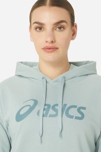 Толстовка женская Asics BIG ASICS OTH HOODIE бирюзовая 2032A990-404 изображение 6