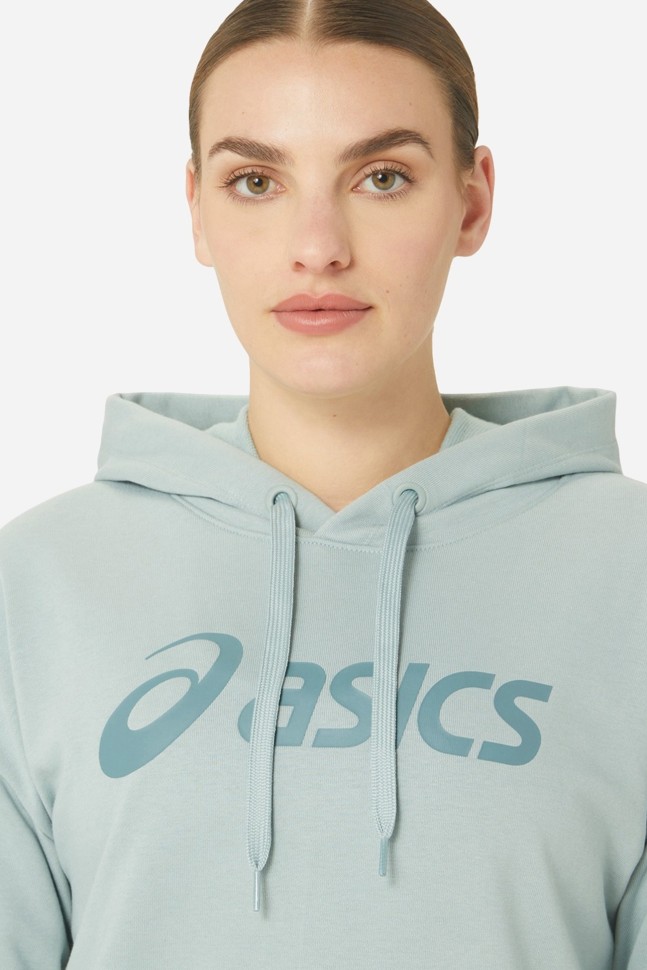 Толстовка женская Asics BIG ASICS OTH HOODIE бирюзовая 2032A990-404 изображение 6