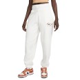 Брюки женские Nike W NSW PHNX FLC HR OS PANT PRNT молочные FN7716-133