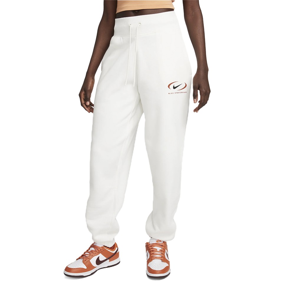 Штани жіночі Nike W NSW PHNX FLC HR OS PANT PRNT молочні FN7716-133 — фото 1