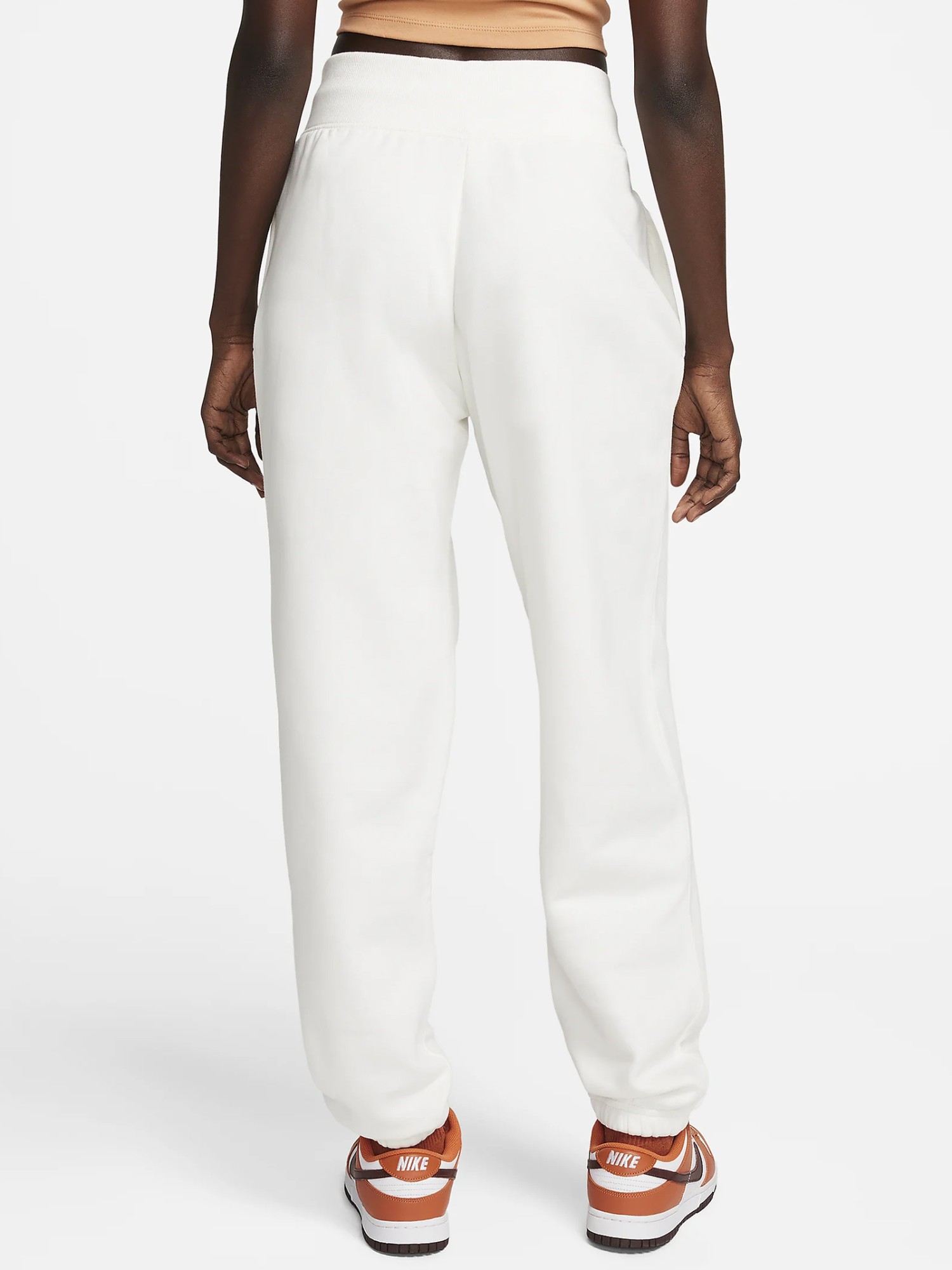 Штани жіночі Nike W NSW PHNX FLC HR OS PANT PRNT молочні FN7716-133 изображение 3