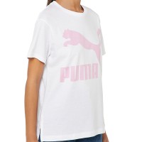 Футболка женская Puma CLASSICS LOGO белая 57791402 изображение 3