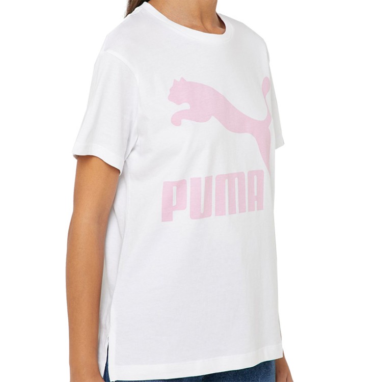 Футболка женская Puma CLASSICS LOGO белая 57791402 изображение 3