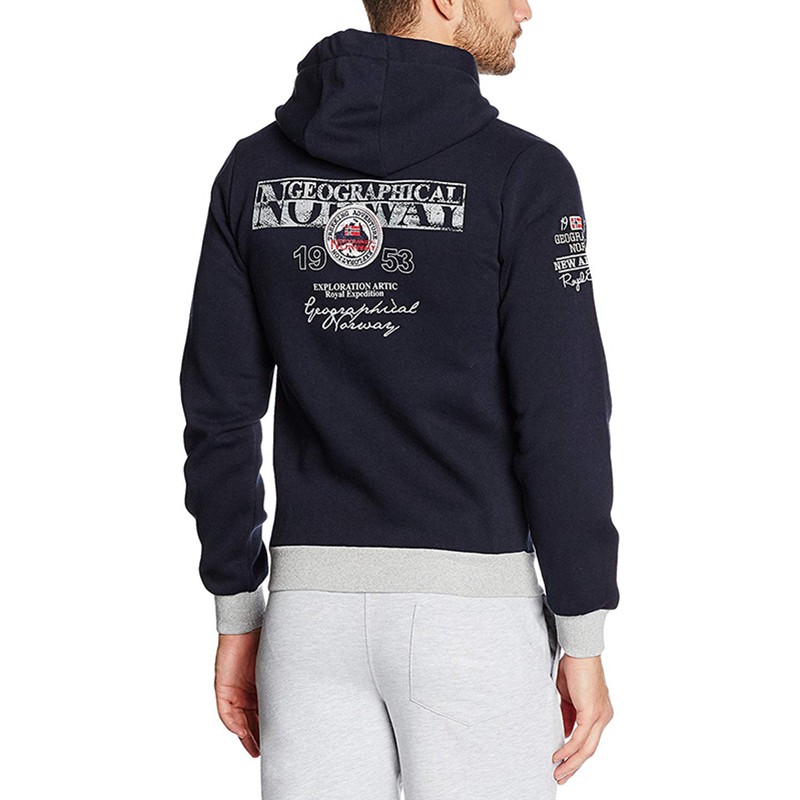 Толстовка мужская Geographical Norway синяя SR421H-450 — фото 2 — Sport City Толстовка мужская Geographical Norway синяя SR421H-450 — фото 2