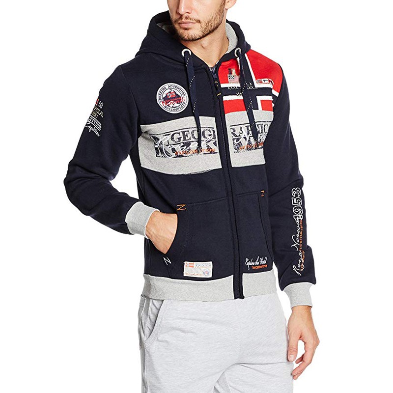 Толстовка мужская Geographical Norway синяя SR421H-450 — Sport City Толстовка мужская Geographical Norway синяя SR421H-450