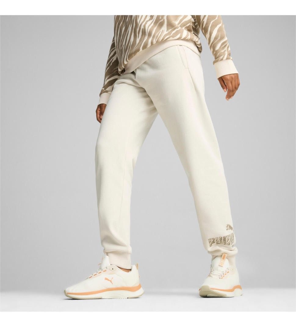 Штани жіночі Puma ESS+ ANIMAL Pants FL молочні 68149687 — фото 2