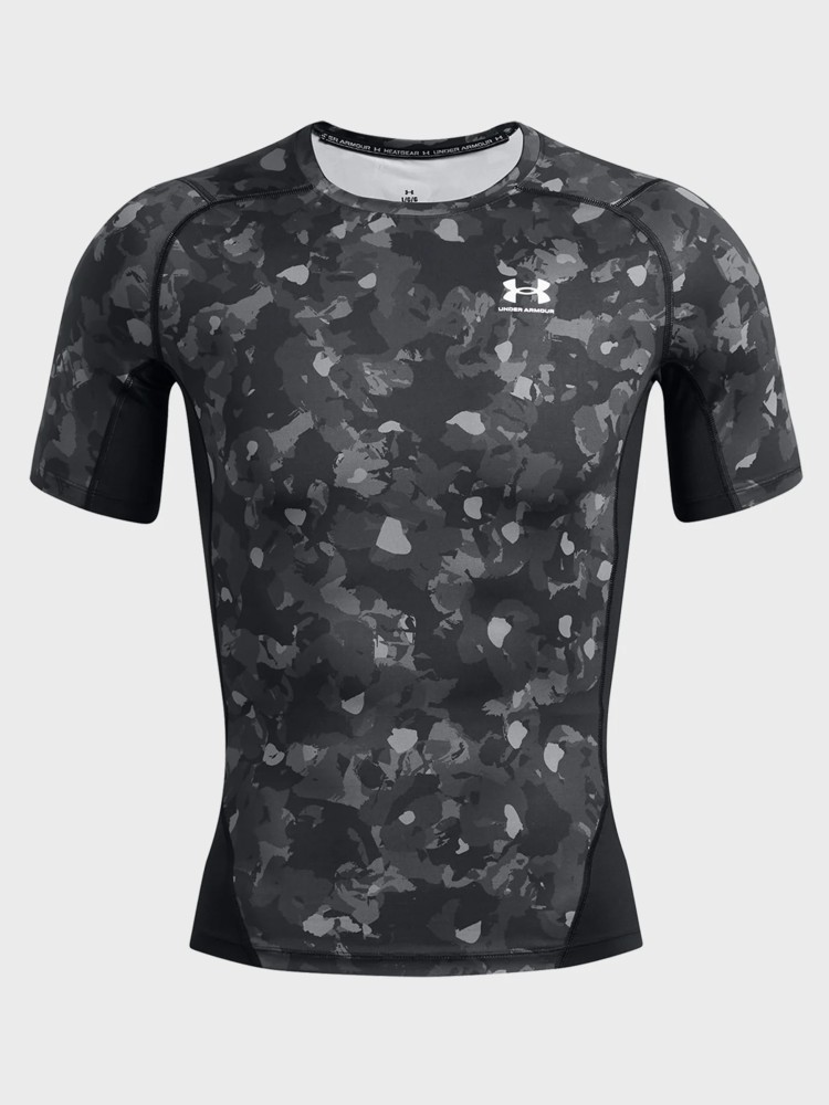 Футболка чоловіча Under Armour UA HG Armour Prtd SS чорна 1386937-001 изображение 4