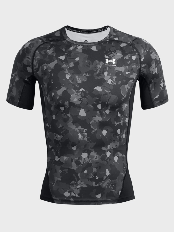 Футболка чоловіча Under Armour UA HG Armour Prtd SS чорна 1386937-001 изображение 4