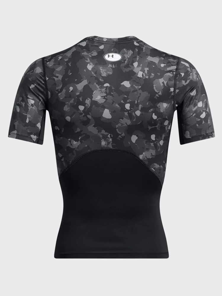 Футболка чоловіча Under Armour UA HG Armour Prtd SS чорна 1386937-001 изображение 5