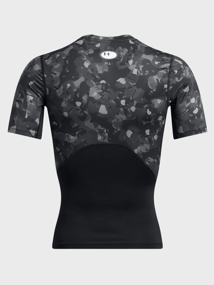 Футболка чоловіча Under Armour UA HG Armour Prtd SS чорна 1386937-001 изображение 5