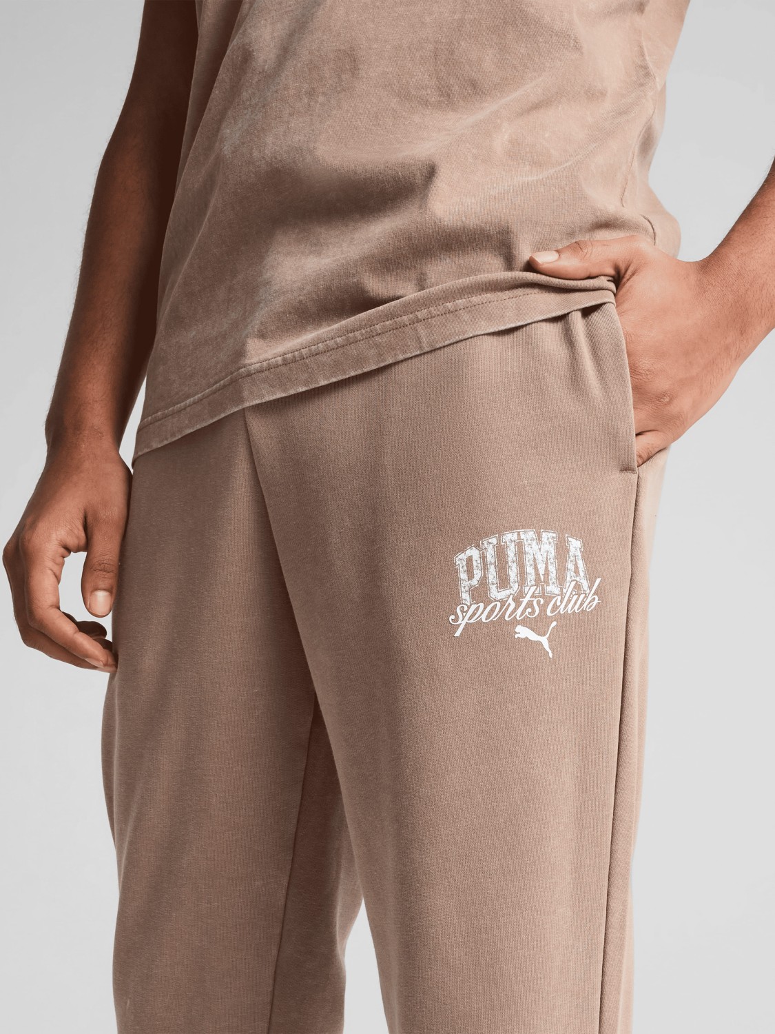 Брюки мужские Puma PUMA CLASS Sweatpants коричневые 68464293 изображение 6