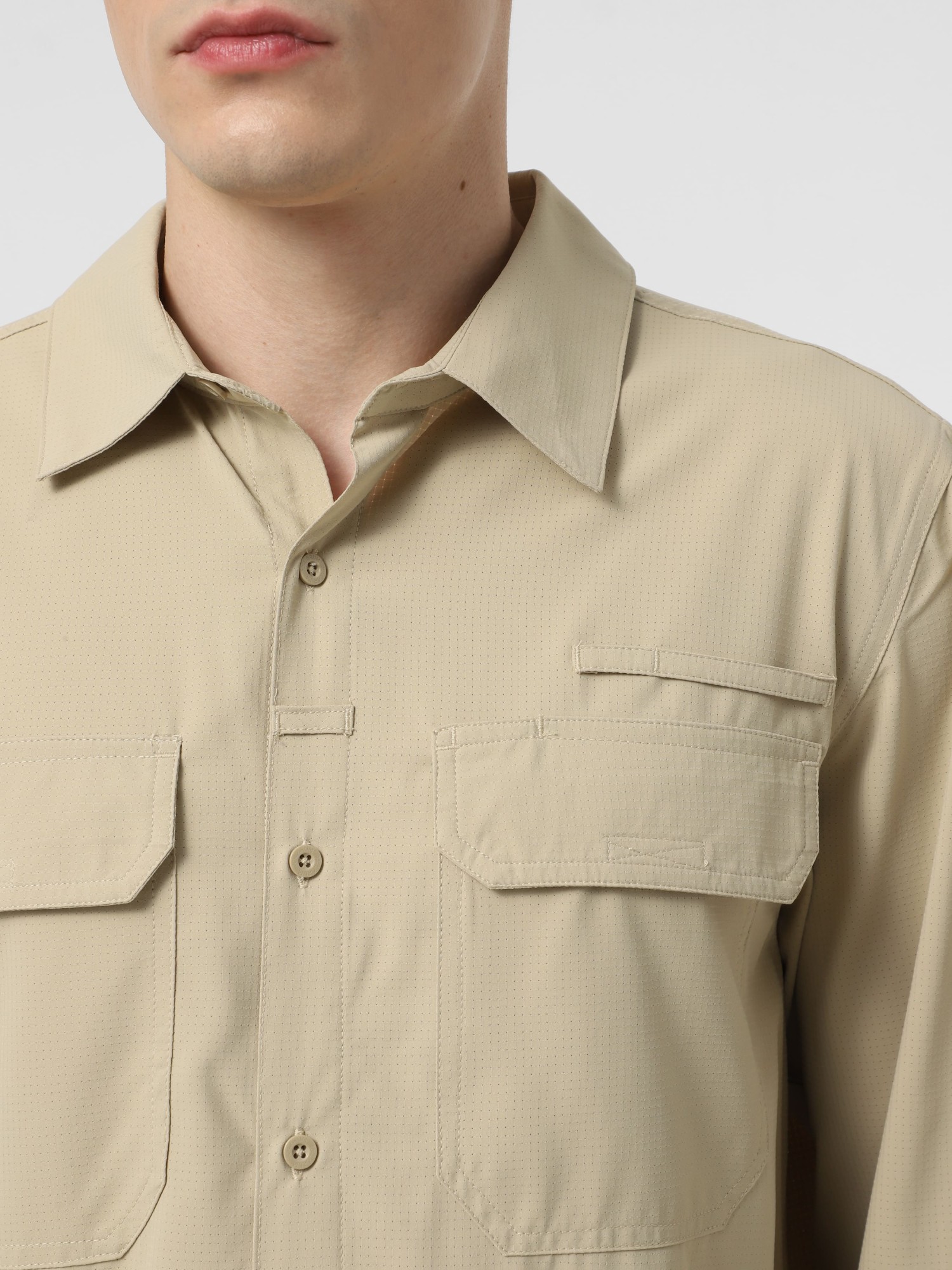 Рубашка мужская Larum Randle бежевая 162505-125 изображение 4