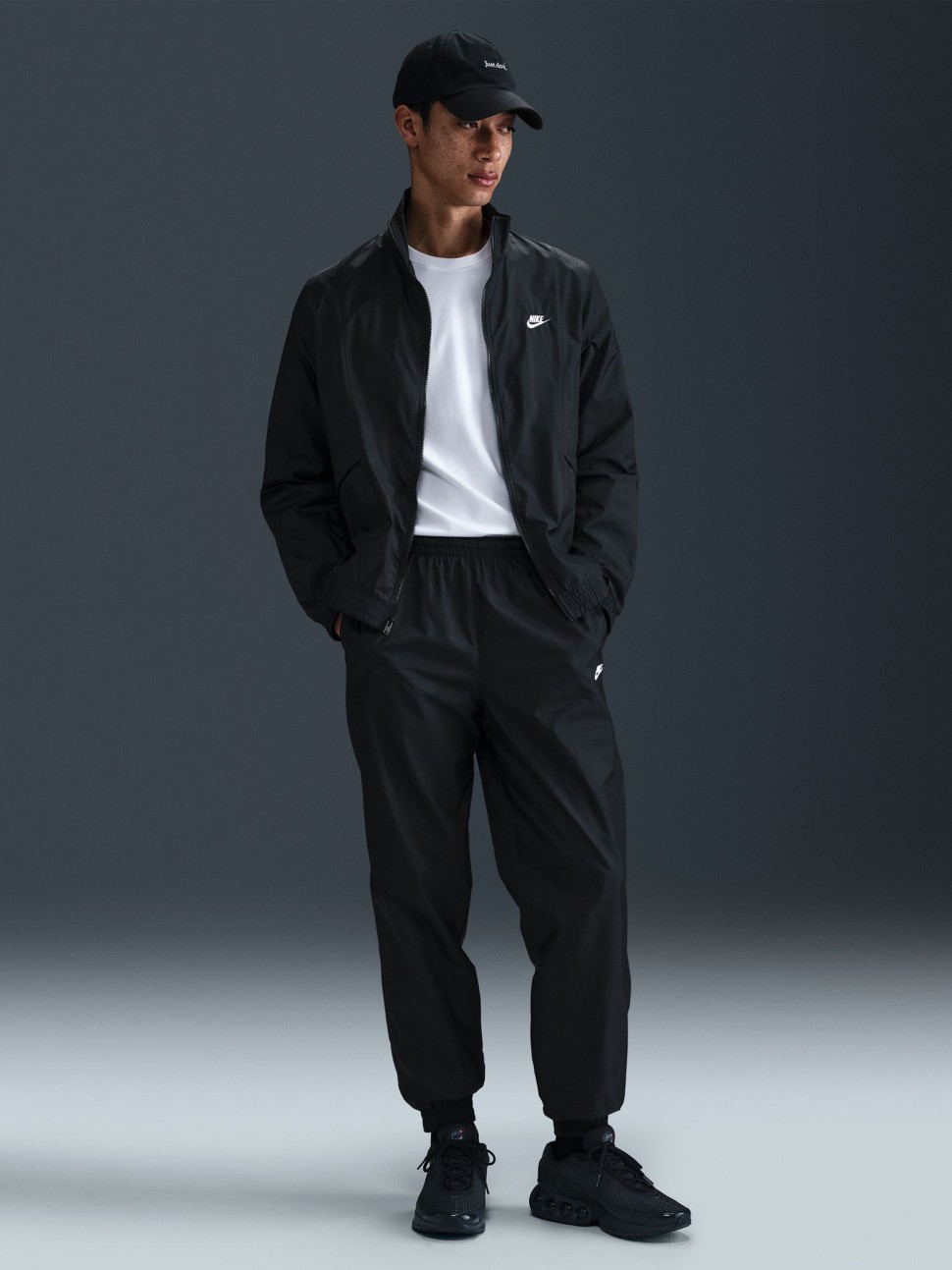 Костюм чоловічий Nike M NK CLUB WVN TRK SUIT чорний HJ1985-011 — фото 2