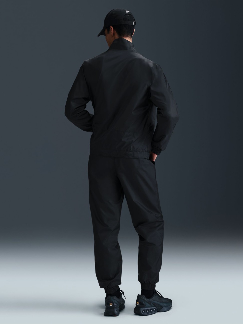 Костюм чоловічий Nike M NK CLUB WVN TRK SUIT чорний HJ1985-011 — фото 3