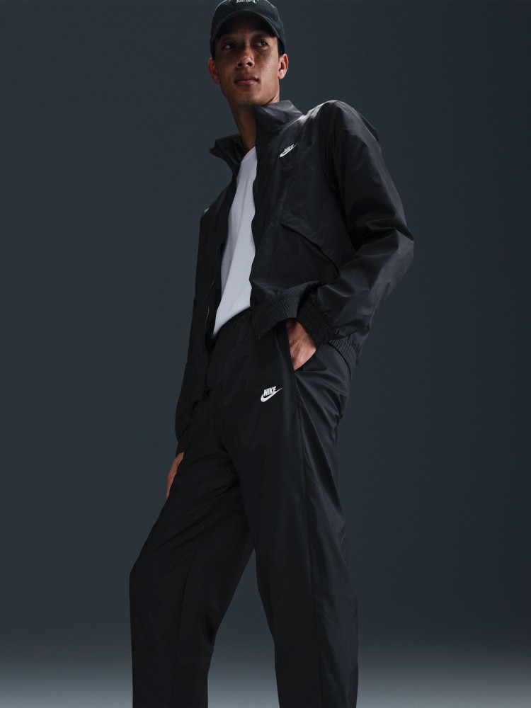 Костюм чоловічий Nike M NK CLUB WVN TRK SUIT чорний HJ1985-011 изображение 6