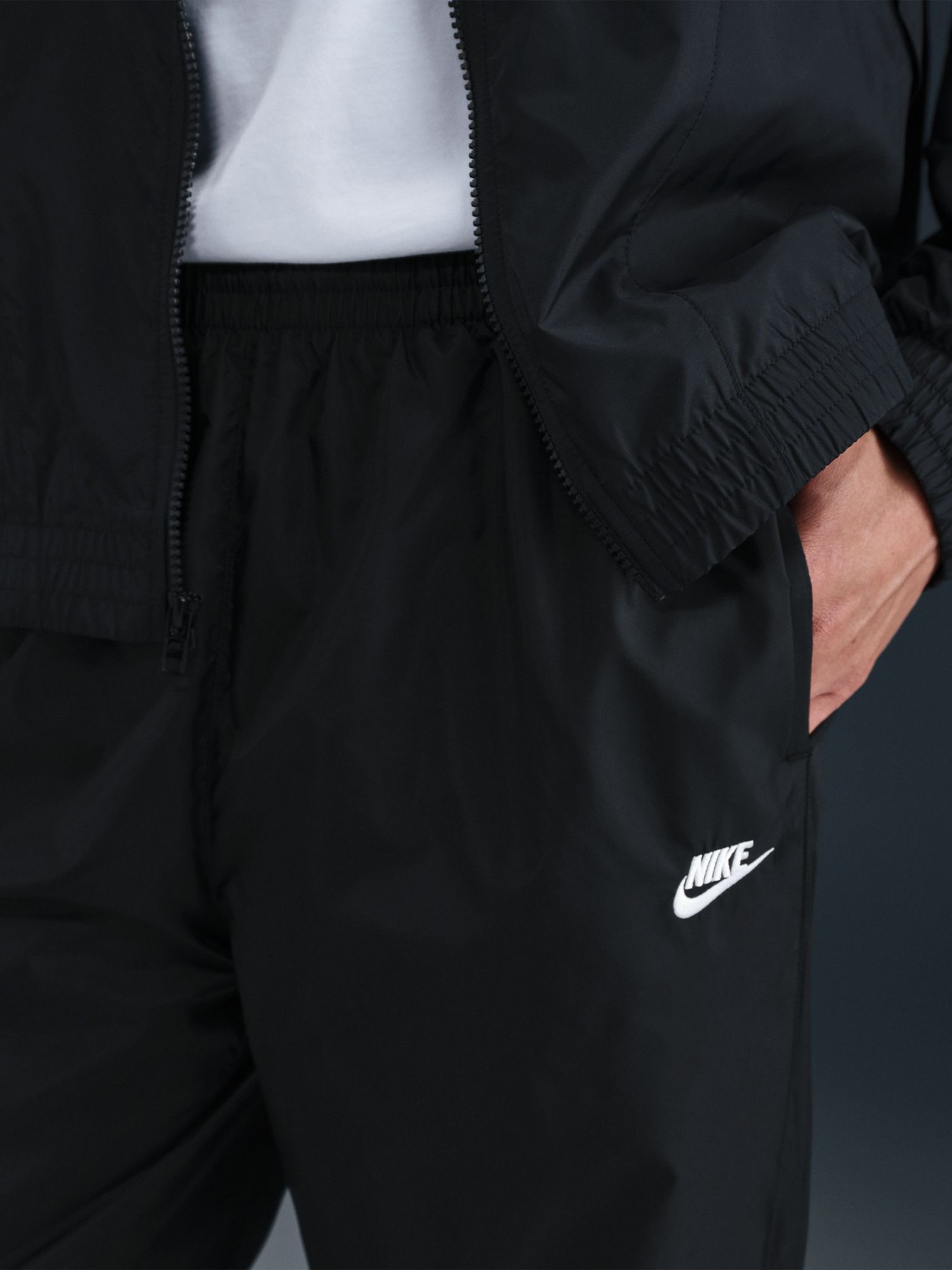 Костюм мужской Nike M NK CLUB WVN TRK SUIT черный HJ1985-011 изображение 8