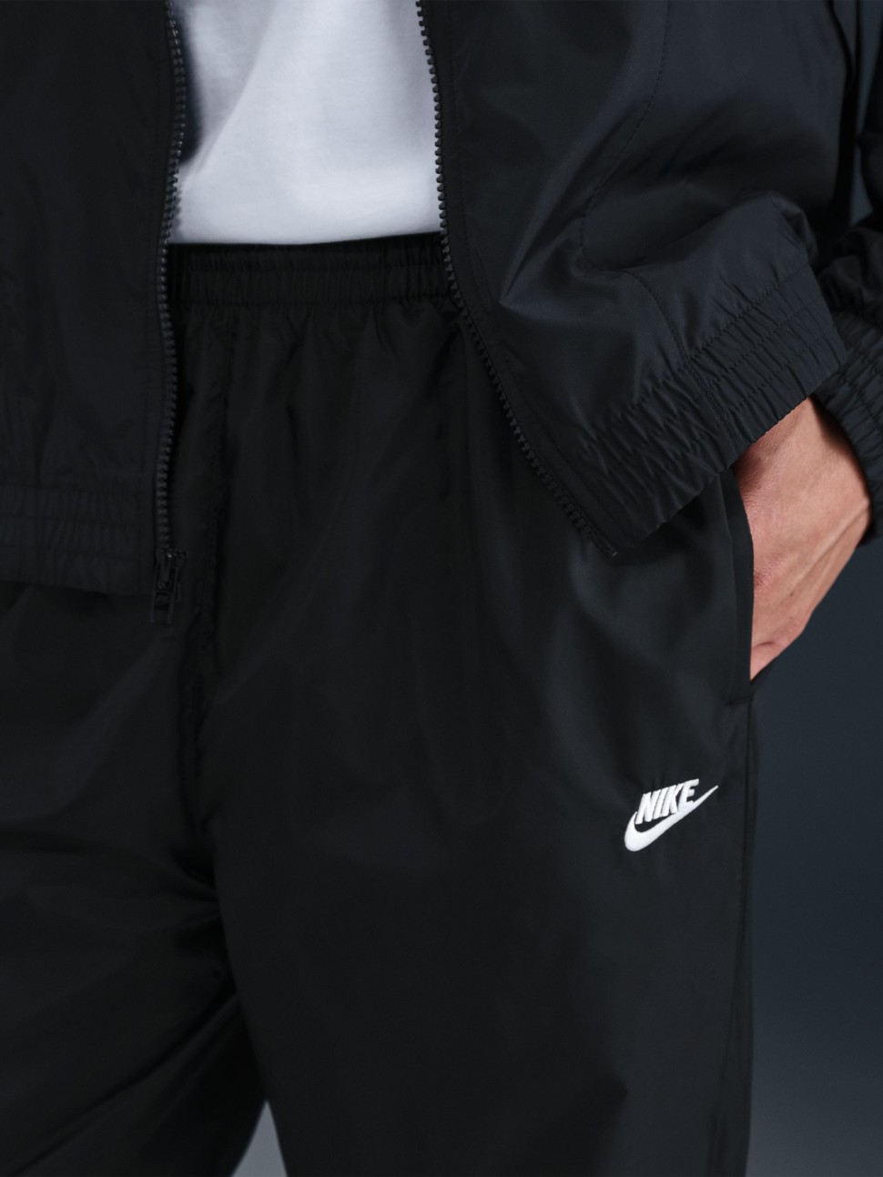 Костюм чоловічий Nike M NK CLUB WVN TRK SUIT чорний HJ1985-011 — фото 8