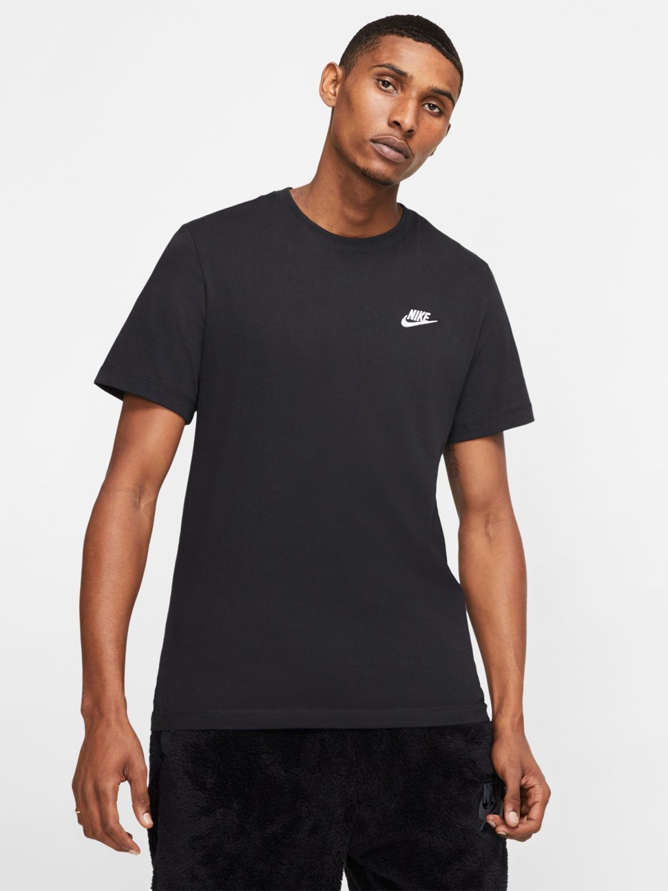Футболка чоловіча Nike Sportswear Club чорна AR4997-013 — фото 3