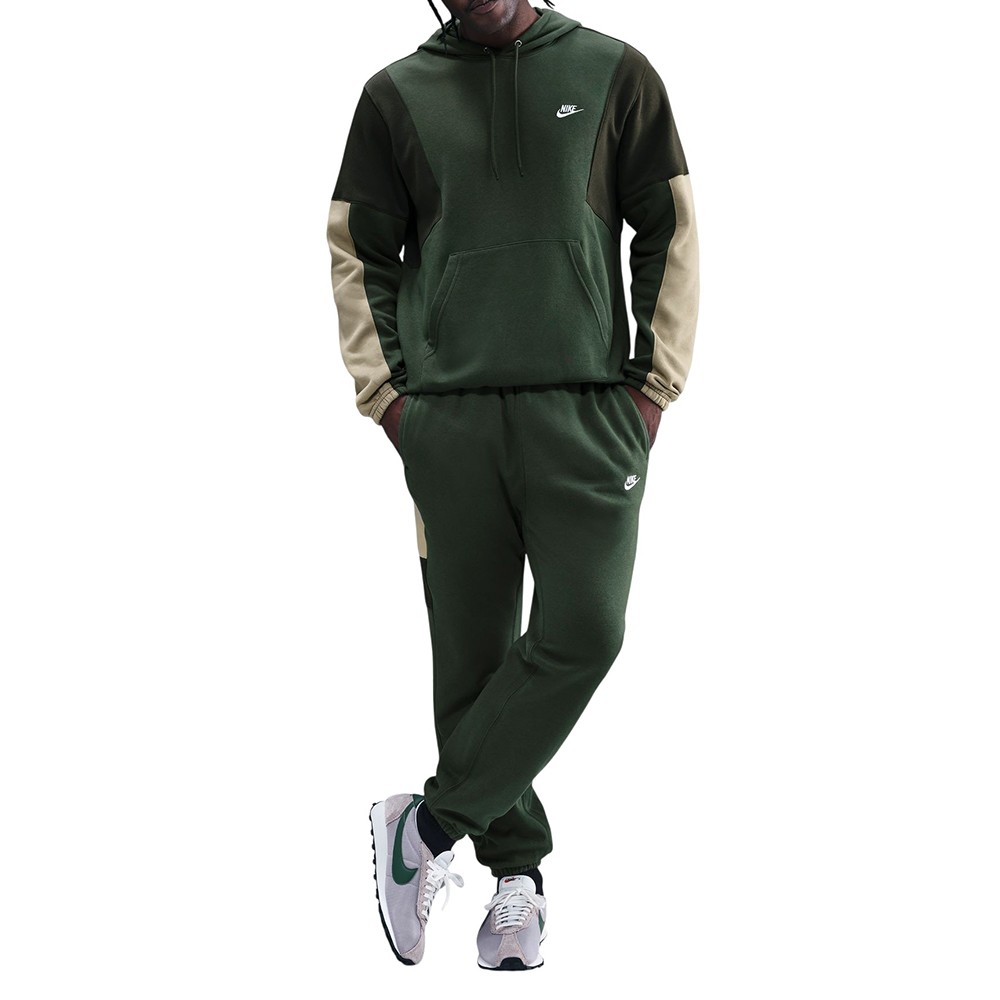 Костюм мужской Nike M NK CLUB FLEECE HDED TRACK GX зеленый HV1165-323 изображение 1