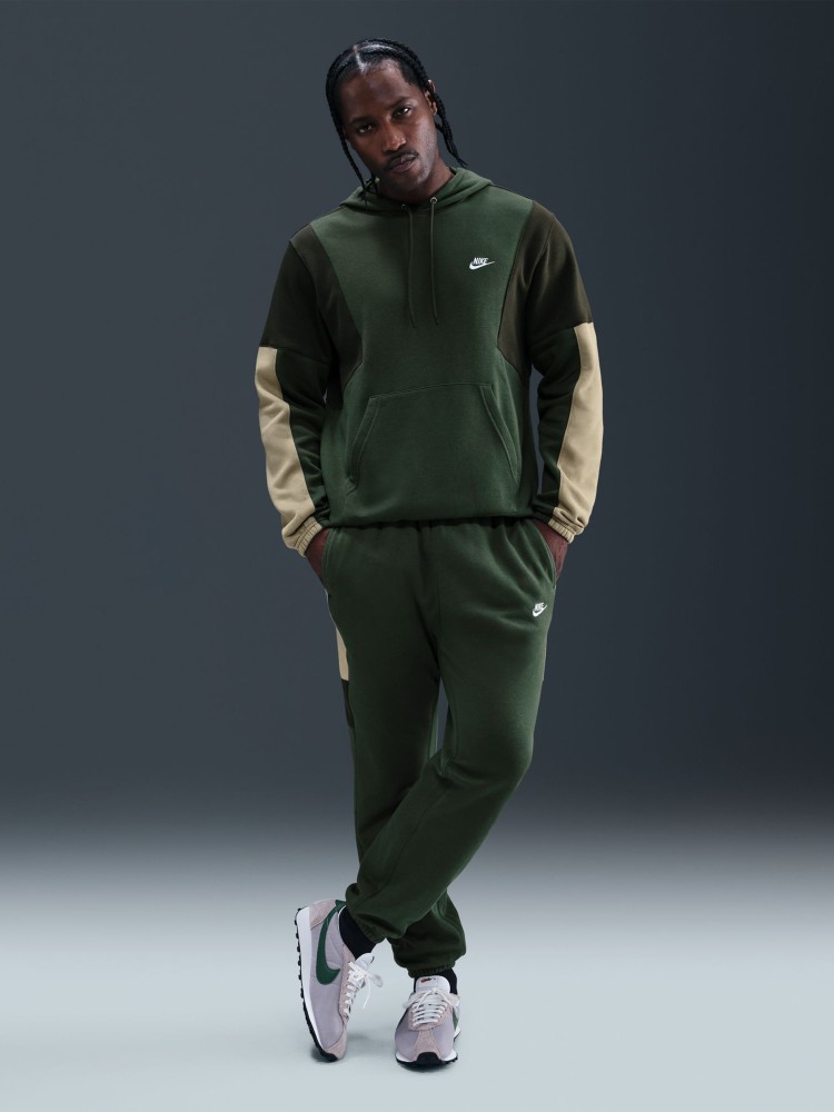 Костюм чоловічий Nike M NK CLUB FLEECE HDED TRACK GX зелений HV1165-323 изображение 2