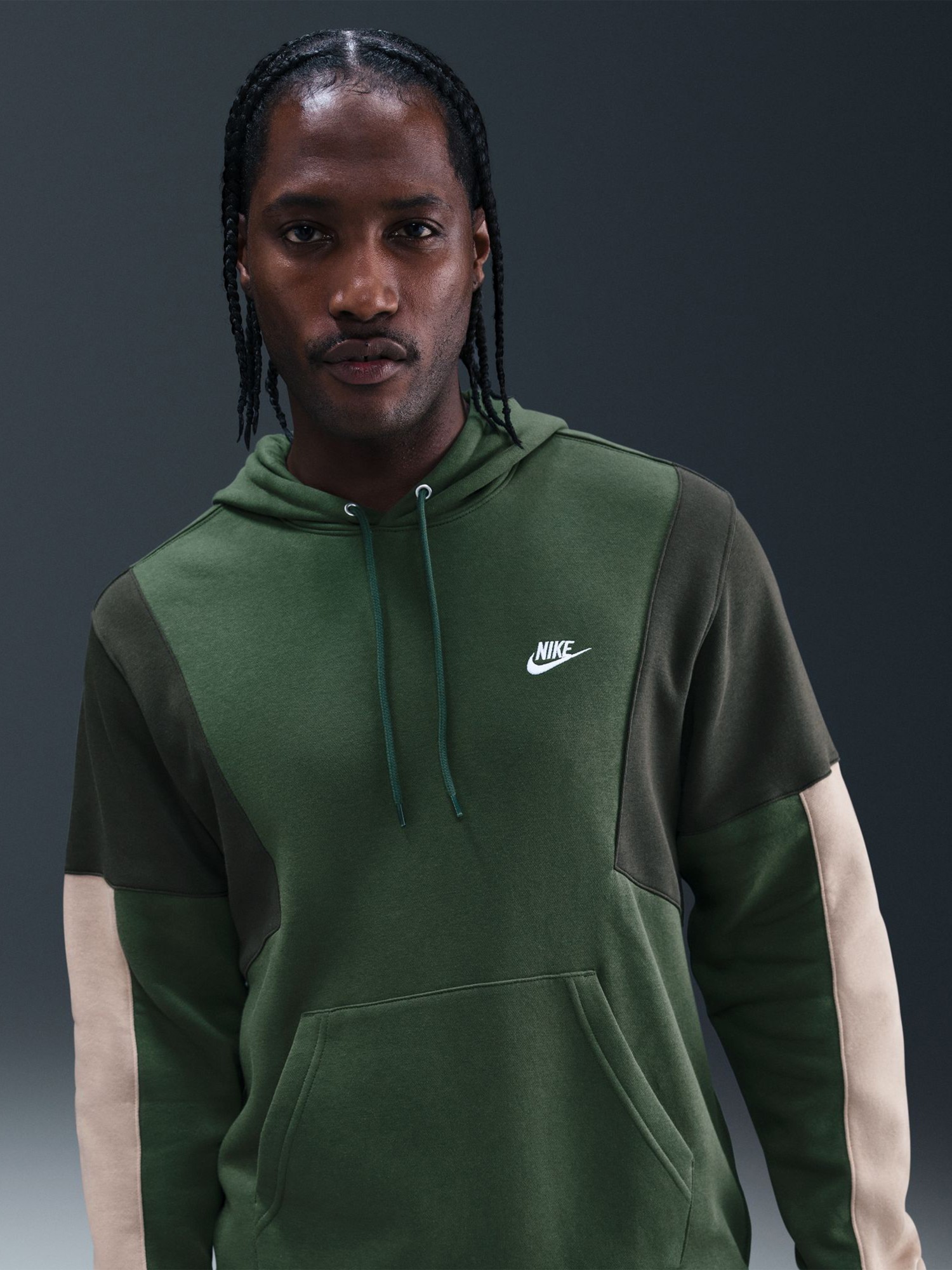 Костюм мужской Nike M NK CLUB FLEECE HDED TRACK GX зеленый HV1165-323 изображение 4