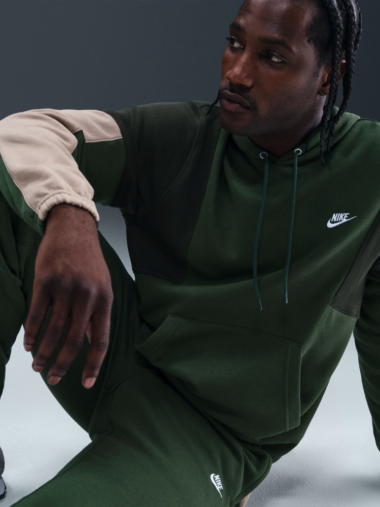 Костюм чоловічий Nike M NK CLUB FLEECE HDED TRACK GX зелений HV1165-323 изображение 7