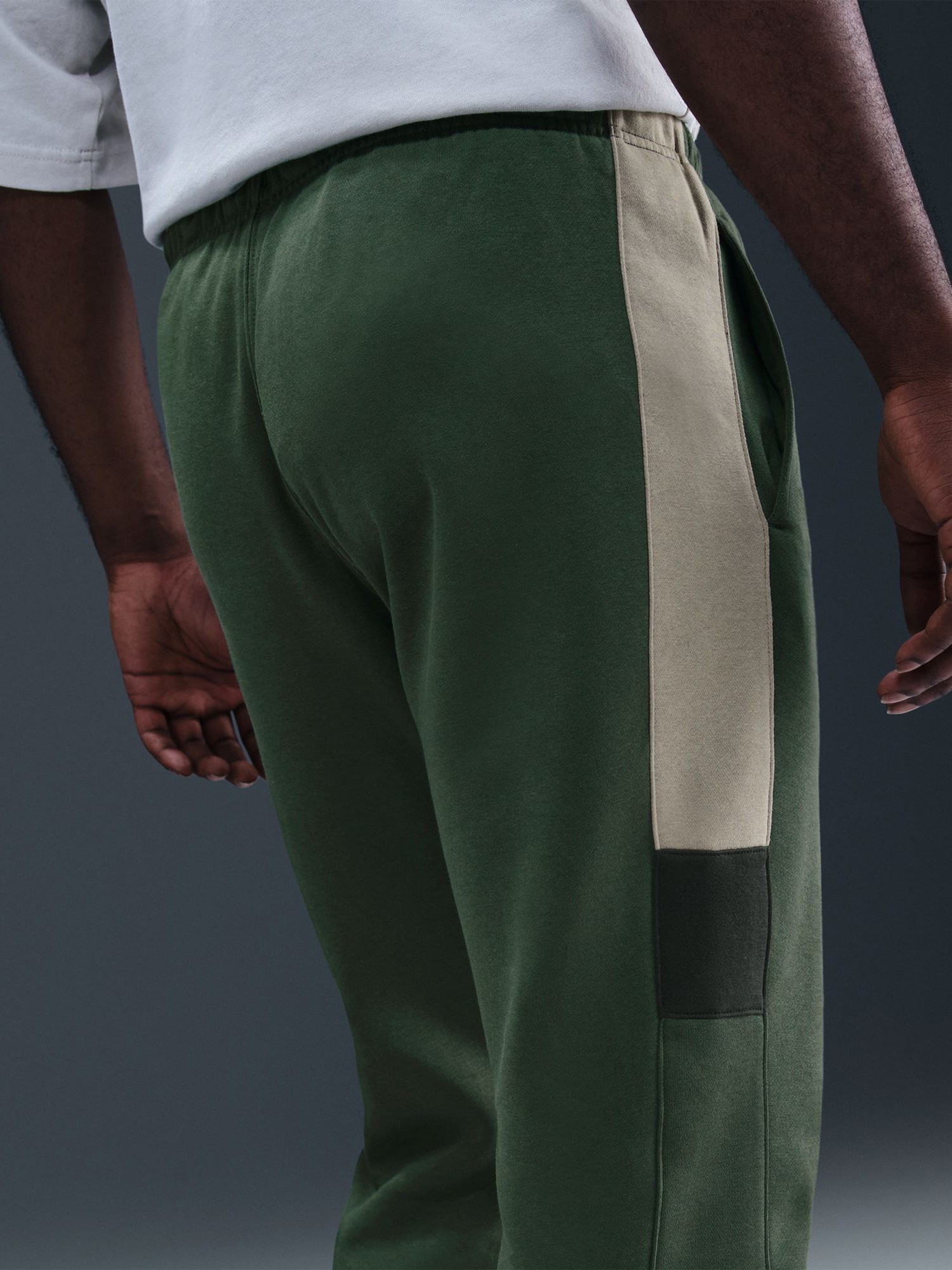 Костюм мужской Nike M NK CLUB FLEECE HDED TRACK GX зеленый HV1165-323 изображение 8