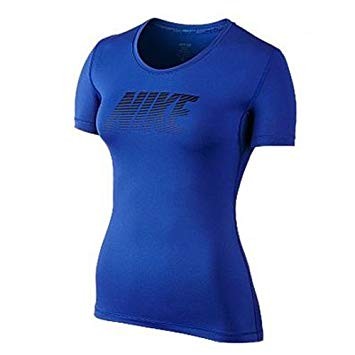 Футболка женская Nike Run Top Ss синяя 725747-480 изображение 1