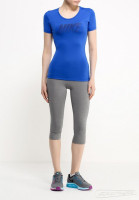 Футболка женская Nike Run Top Ss синяя 725747-480 изображение 3