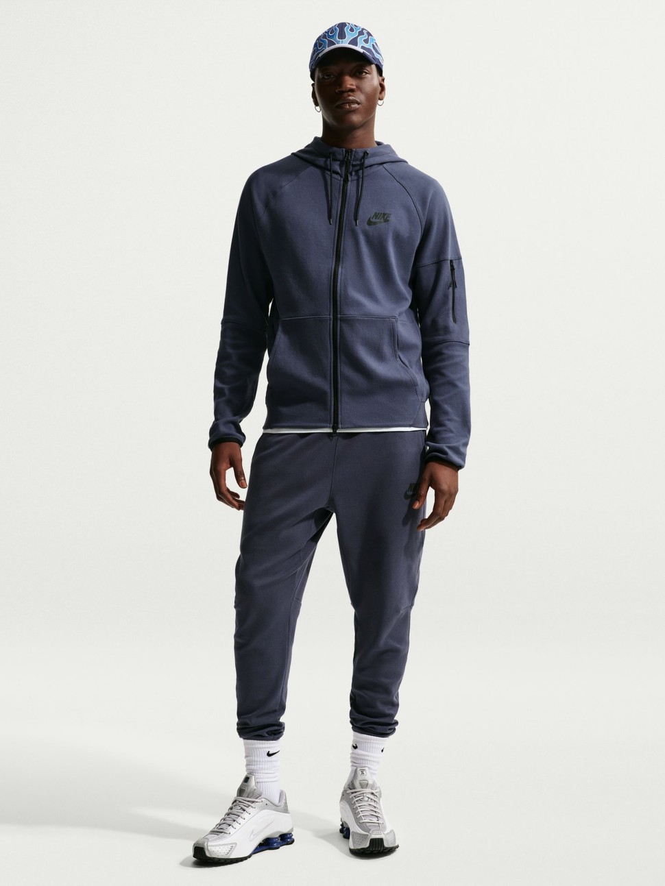 Толстовка чоловіча Nike M NSW TE FZ FLC HOODIE синя DD5284-437 — фото 2 — Sport City Толстовка чоловіча Nike M NSW TE FZ FLC HOODIE синя DD5284-437 — фото 2