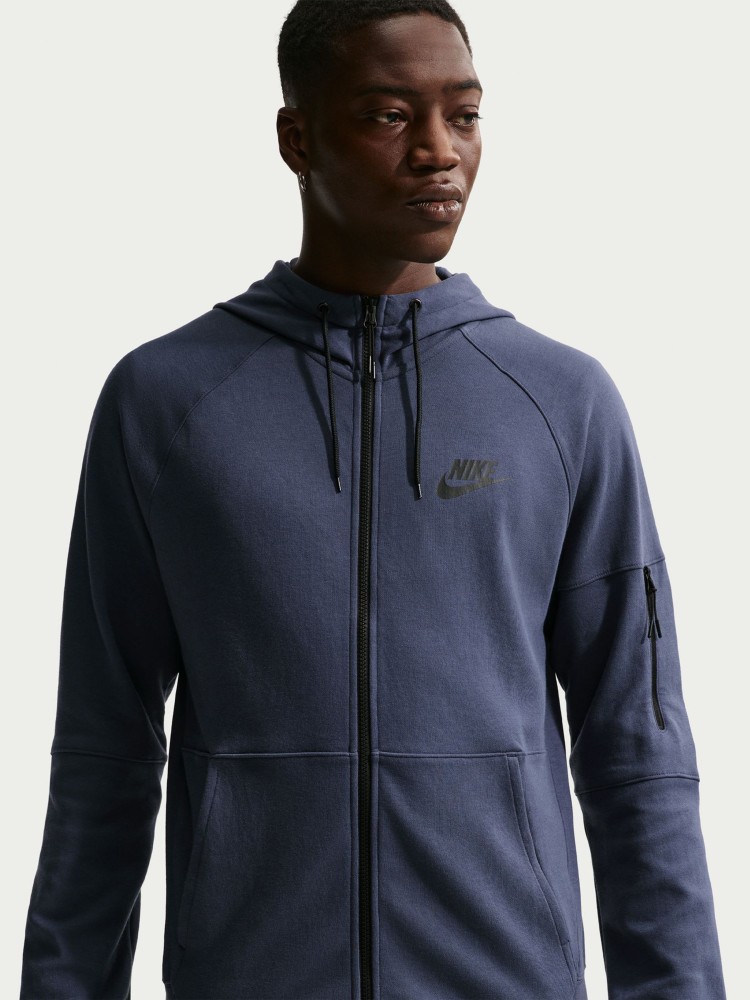 Толстовка мужская Nike M NSW TE FZ FLC HOODIE синяя DD5284-437 изображение 4