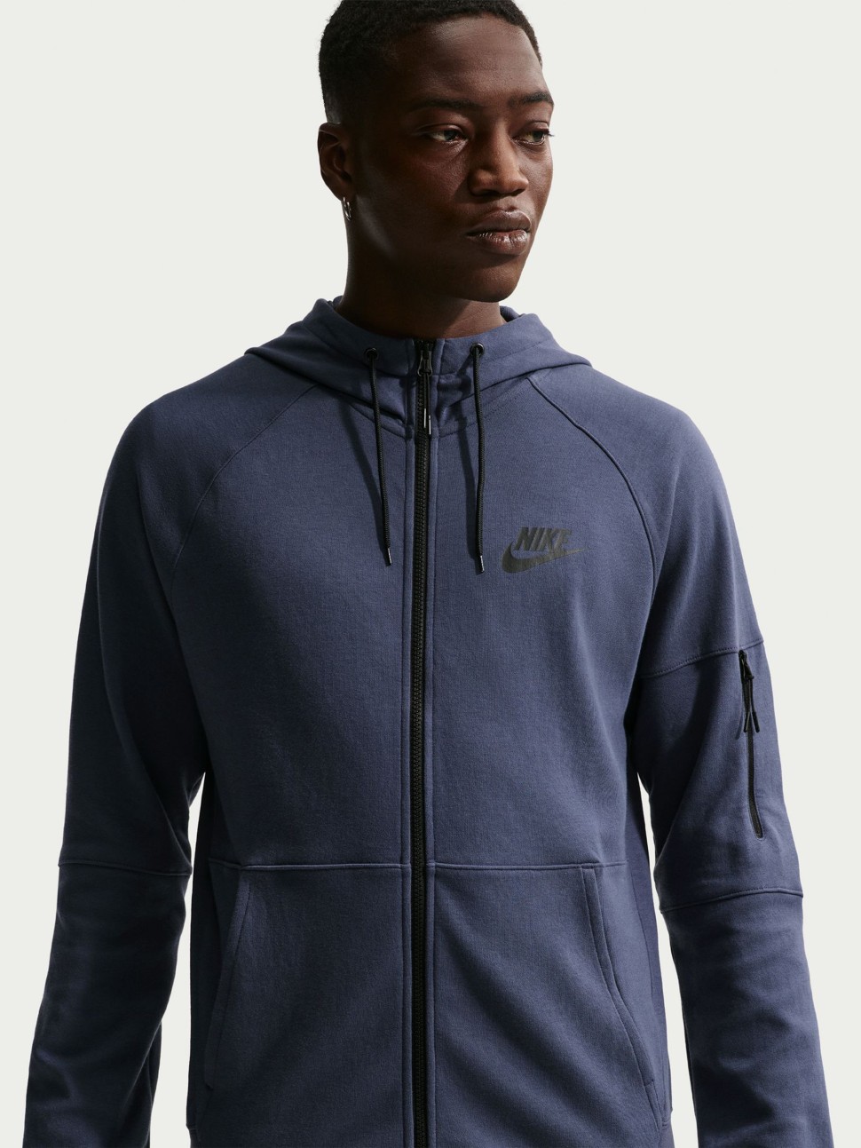 Толстовка чоловіча Nike M NSW TE FZ FLC HOODIE синя DD5284-437 — фото 4 — Sport City Толстовка чоловіча Nike M NSW TE FZ FLC HOODIE синя DD5284-437 — фото 4
