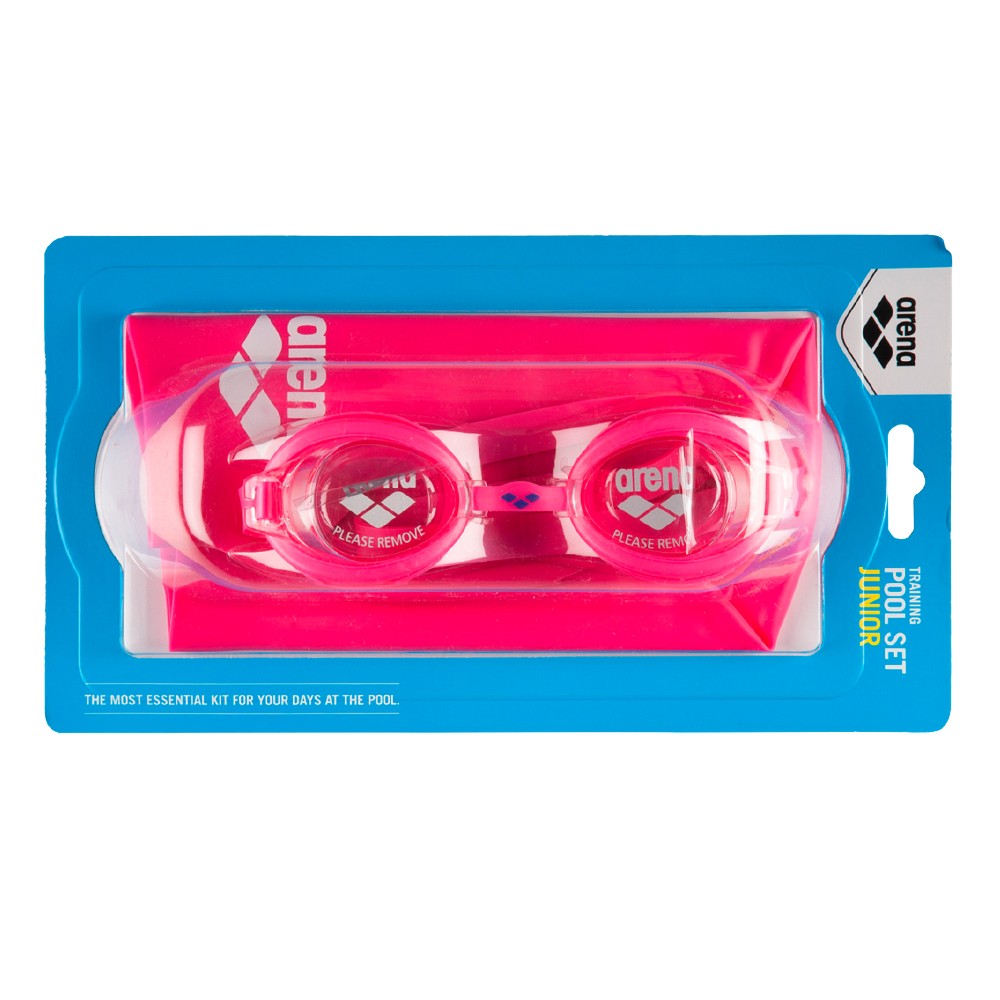 Комплект (очки+шапочка) Arena Pool Jr Set розовый 92423-092