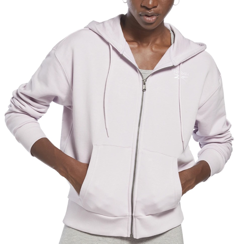 Толстовка женская Reebok Ri French Terry Ful фиолетовая HB2323 изображение 1