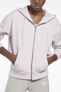 Толстовка женская Reebok Ri French Terry Ful фиолетовая HB2323 изображение 2