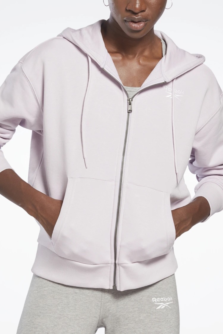 Толстовка женская Reebok Ri French Terry Ful фиолетовая HB2323 изображение 2