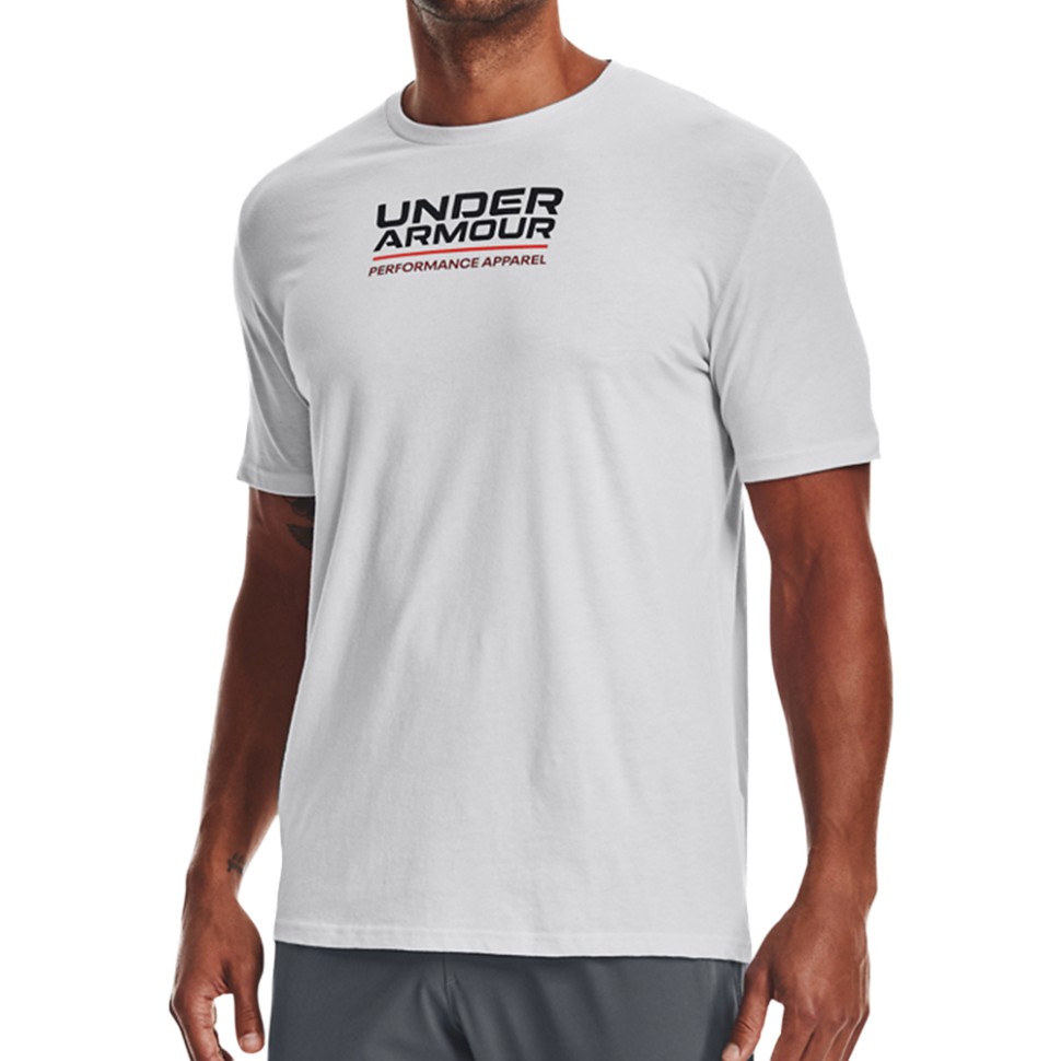 Футболка чоловіча Under Armour Ua Multicolor Box Logo Ss сіра 1370529-014 — фото 1
