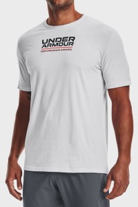 Футболка чоловіча Under Armour Ua Multicolor Box Logo Ss сіра 1370529-014 изображение 2