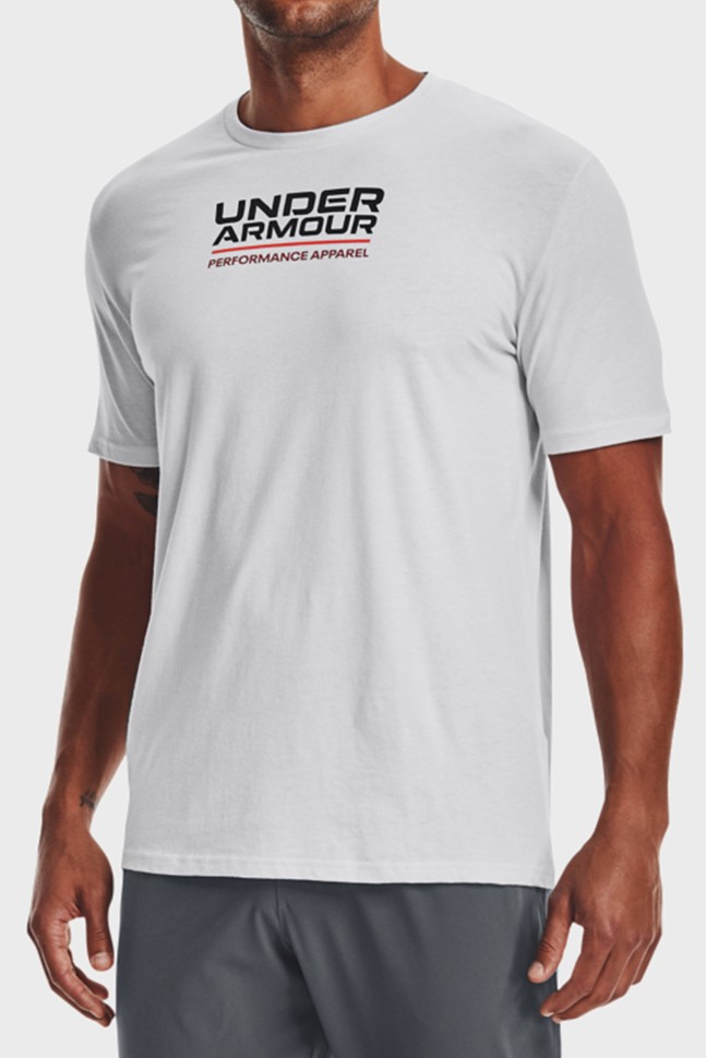 Футболка чоловіча Under Armour Ua Multicolor Box Logo Ss сіра 1370529-014 изображение 2