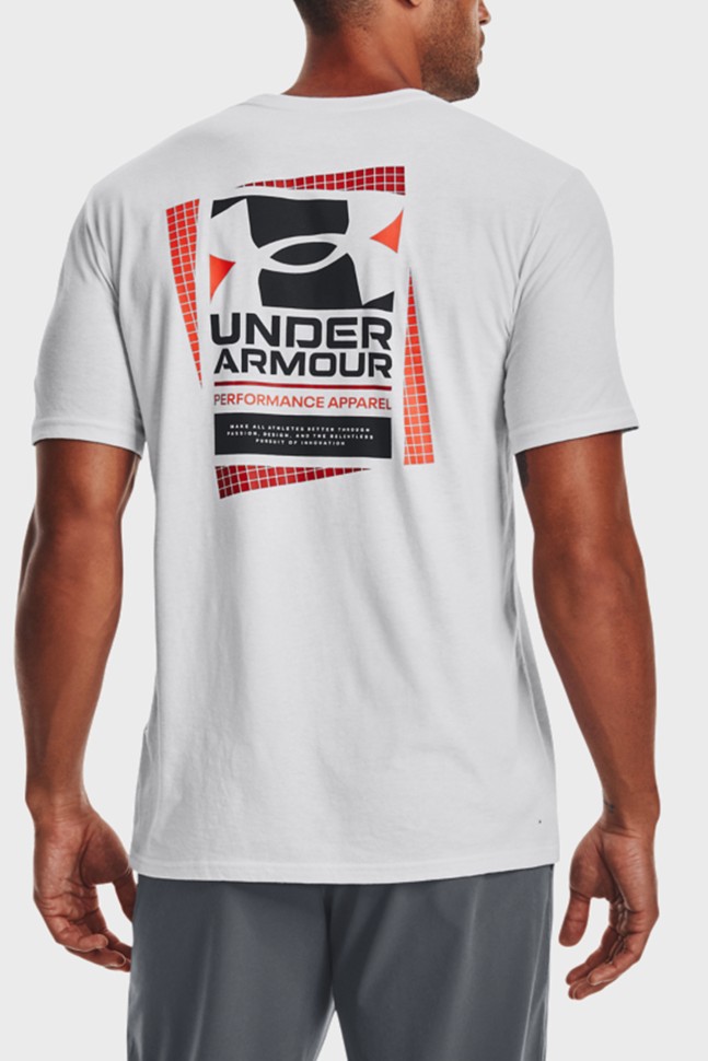 Футболка чоловіча Under Armour Ua Multicolor Box Logo Ss сіра 1370529-014 изображение 3
