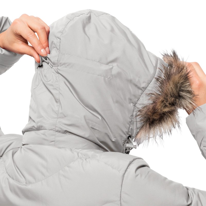 Куртка пухова жіноча Jack Wolfskin сіра 1202901-4650 — фото 2