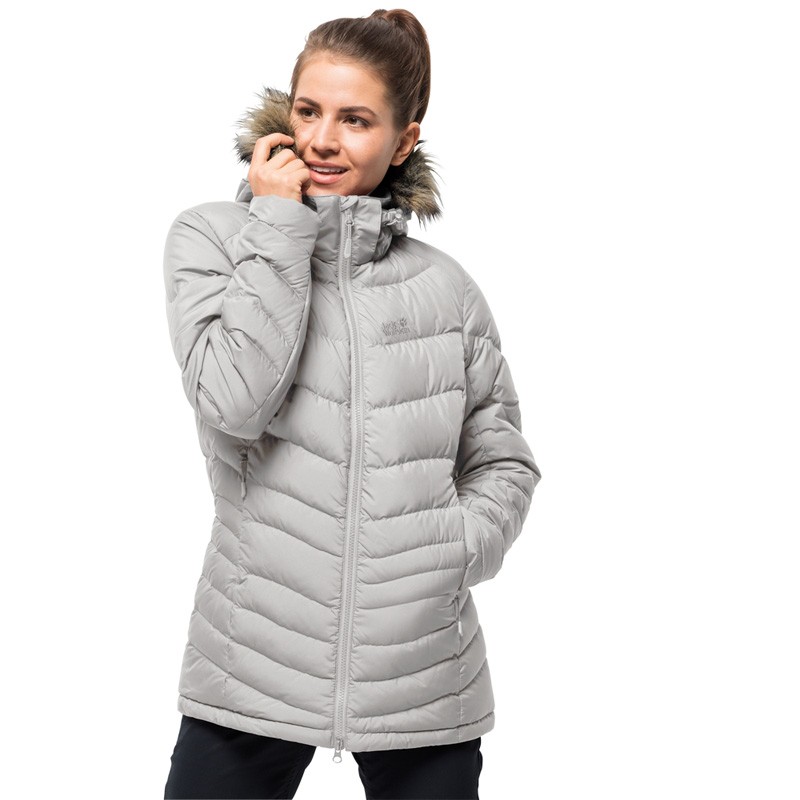 Пуховик женский Jack Wolfskin серый 1202901-4650 изображение 4