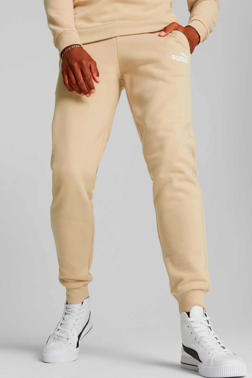 Штани чоловічі Puma ESS ELEVATED Sweatpants бежеві 84988967 — фото 2