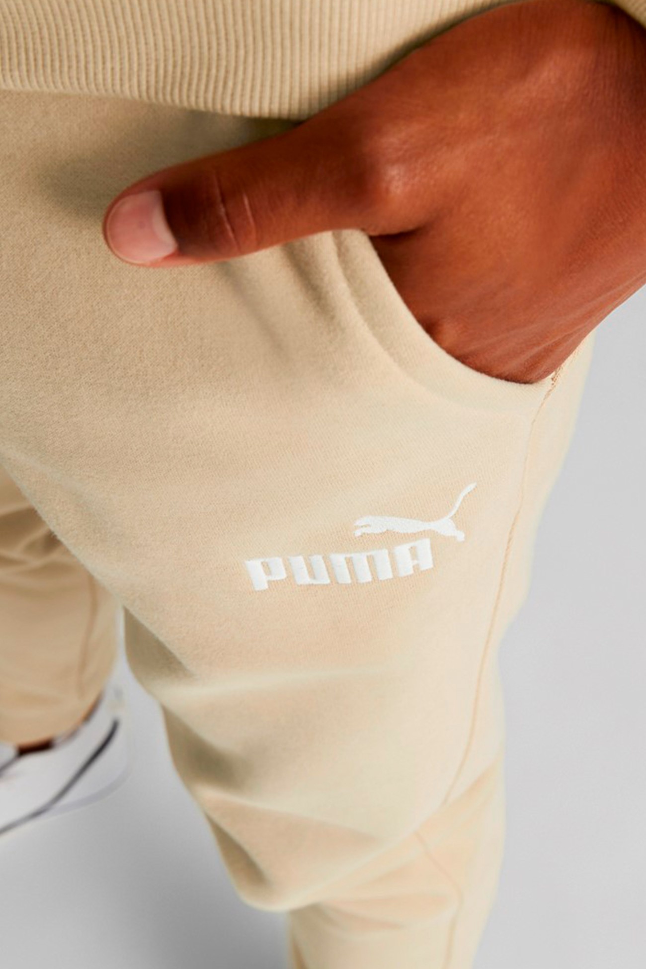 Штани чоловічі Puma ESS ELEVATED Sweatpants бежеві 84988967 изображение 6