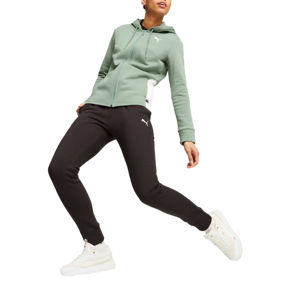 Костюм жіночий Puma Classic Hooded Tracksuit FL cl чорний 62263744 — фото 1