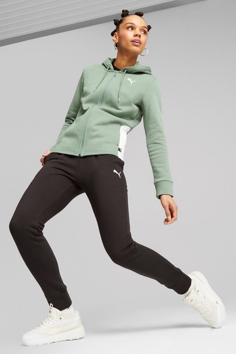 Костюм жіночий Puma Classic Hooded Tracksuit FL cl чорний 62263744 — фото 2