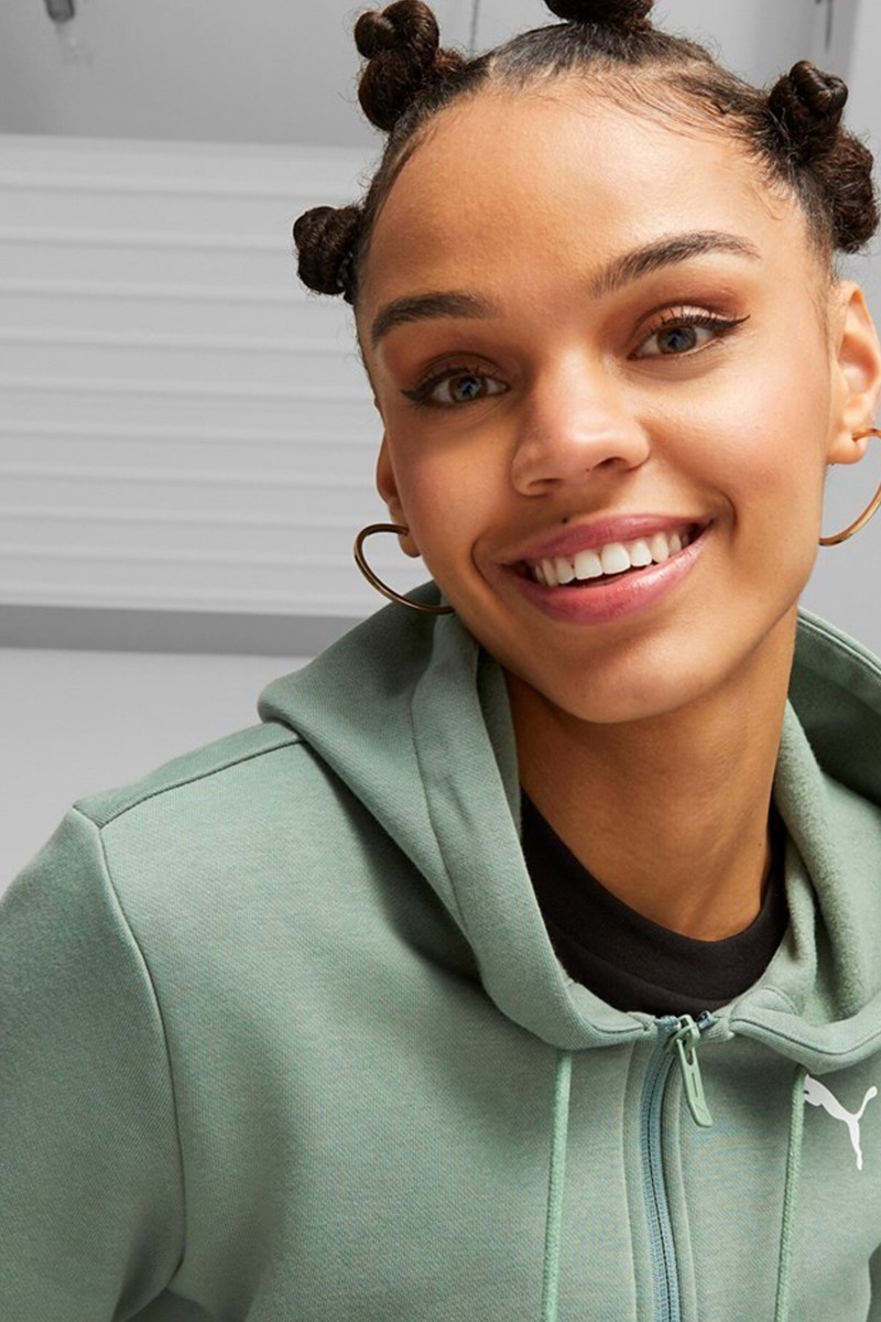 Костюм женский Puma Classic Hooded Tracksuit FL cl черный 62263744 изображение 3