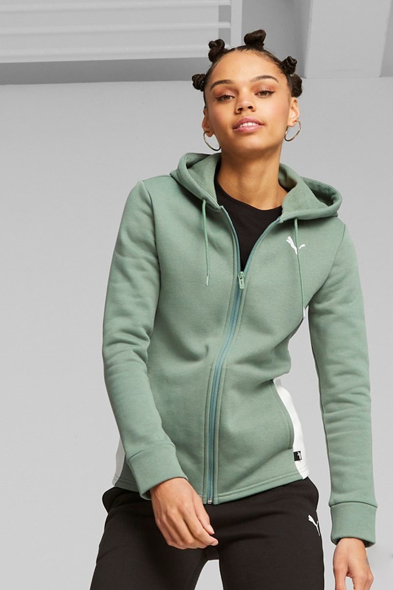Костюм женский Puma Classic Hooded Tracksuit FL cl черный 62263744 изображение 4