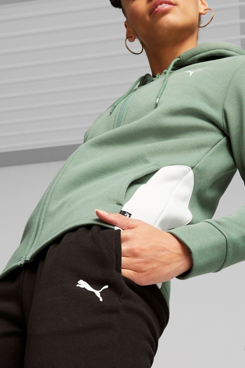 Костюм жіночий Puma Classic Hooded Tracksuit FL cl чорний 62263744 — фото 6