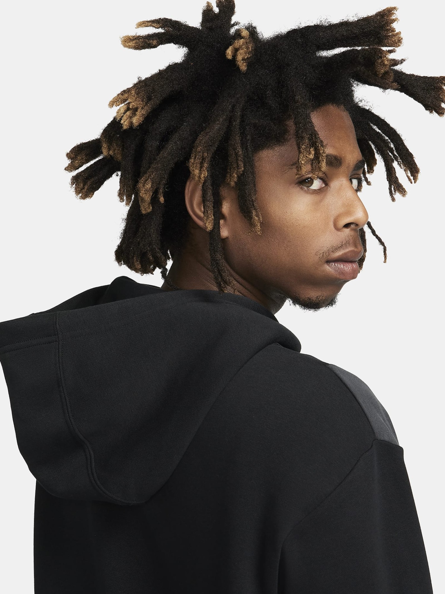 Толстовка мужская Nike M NSW SW AIR PO HOODY FLC BB черная FV0167-010 изображение 7